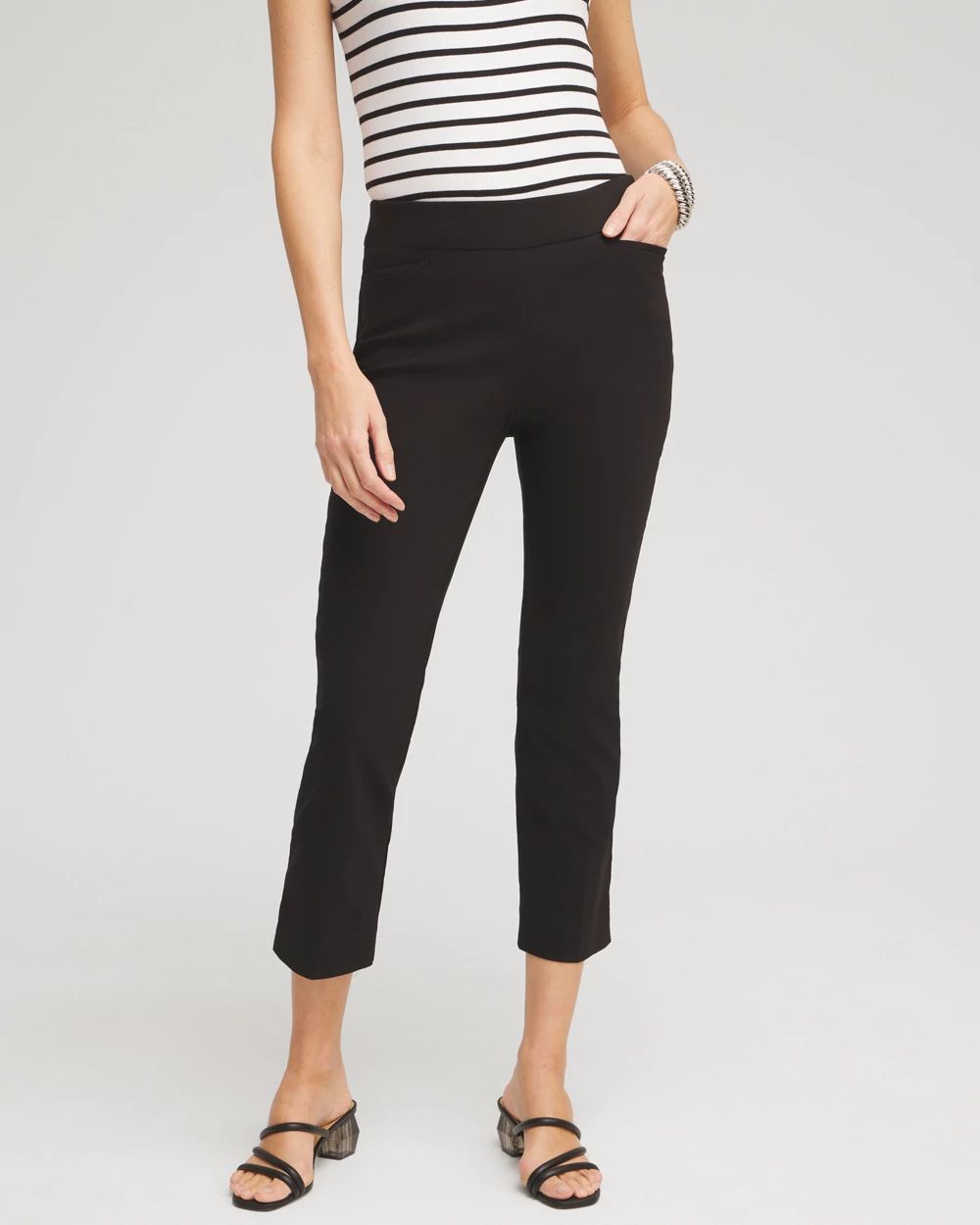 Brigitte™ Cutout Pull-On Cropped Pants | Chico's